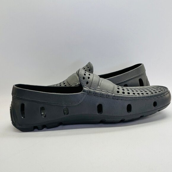 Club Room Mens Atlas Gray Perforated Driver Loafers Size 10M Slip-On Casual - Picture 7 of 12